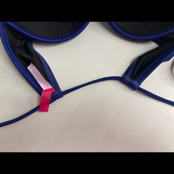 VICTORIA’S SECRET bathing suit top, 36D, blue - Picture 9 of 12